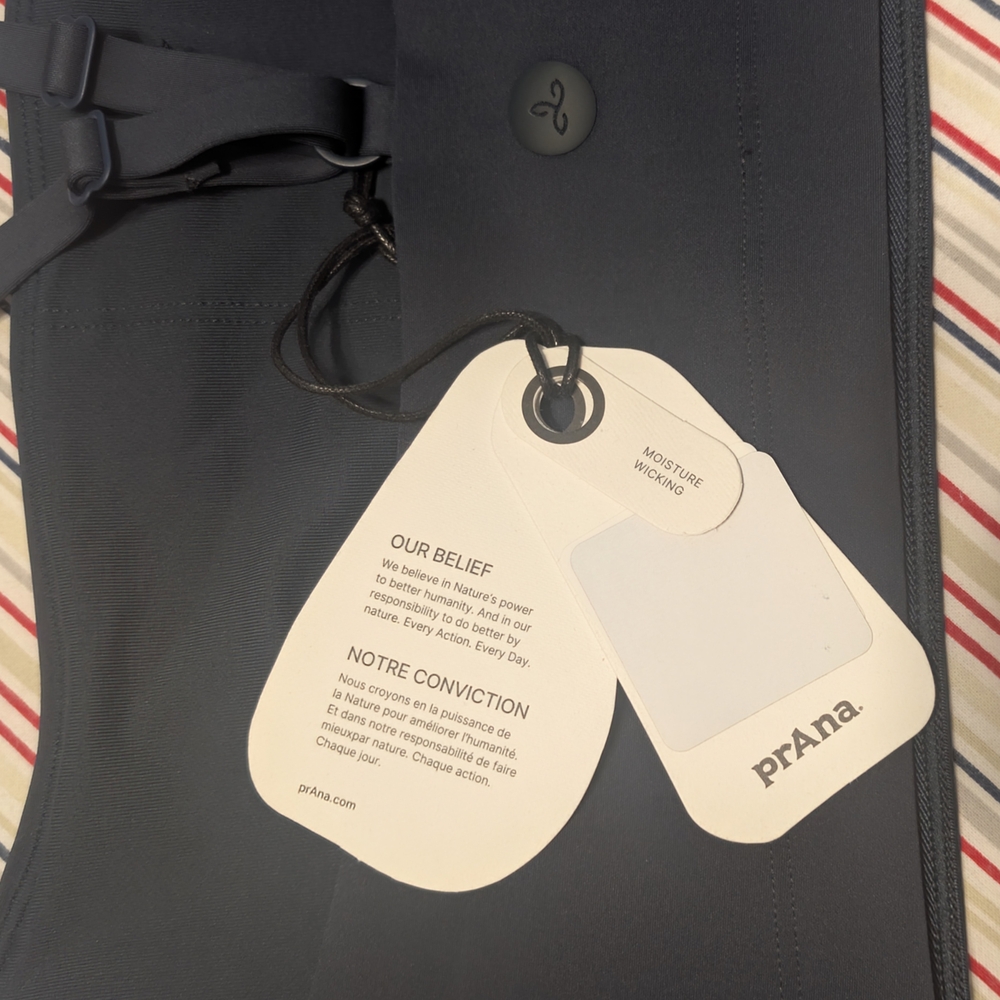 prAna Sculpt™ Adjustable Balconette Sports Bra - Stormy Night - XL - NWT - Picture 7 of 12